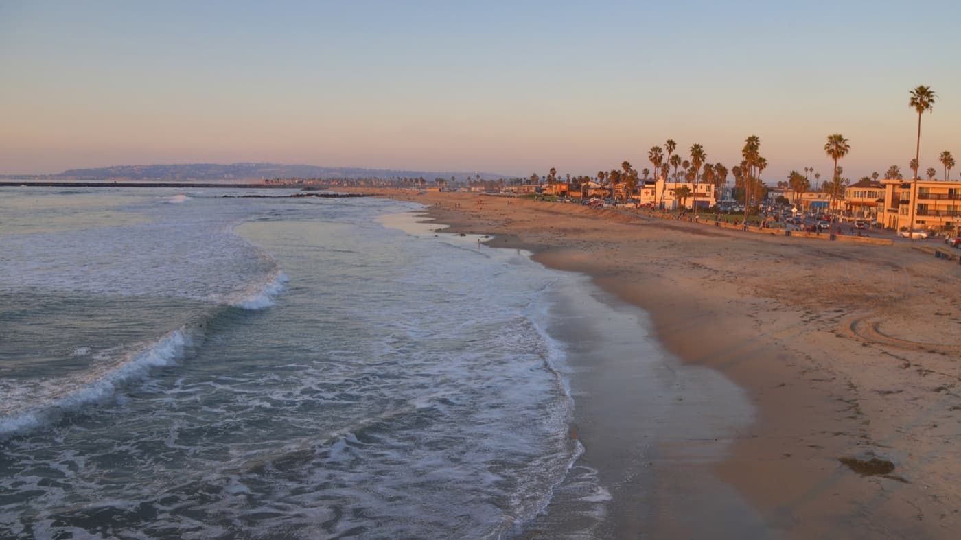 Ocean Beach, coastal San Diego