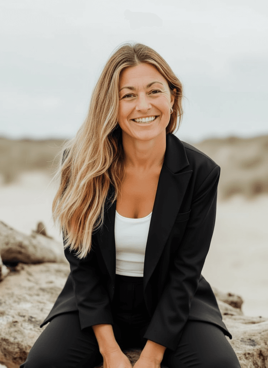 Shane Carpenter, REALTOR® with LPT Realty, at the San Diego coast